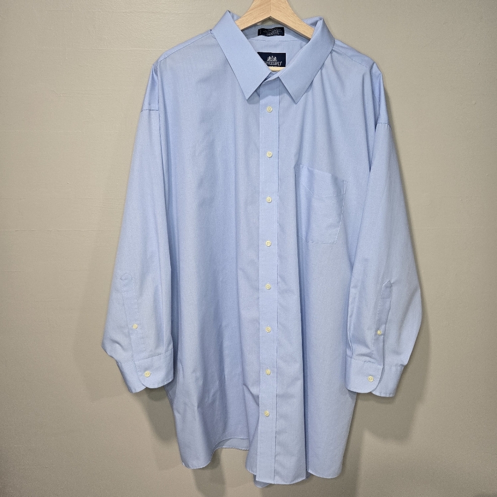 Stafford Wrinkle Free Men's Light Blue Dress Shirt